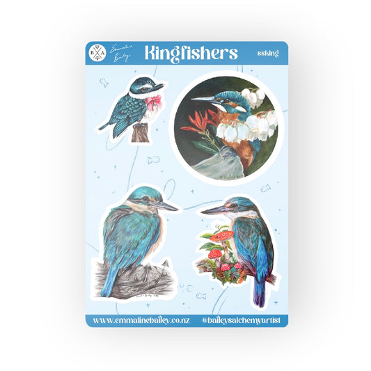 Kingfisher Vinyl Sticker Sheet