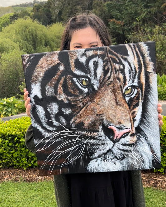 ORIGINAL Tiger Acrylic Painting